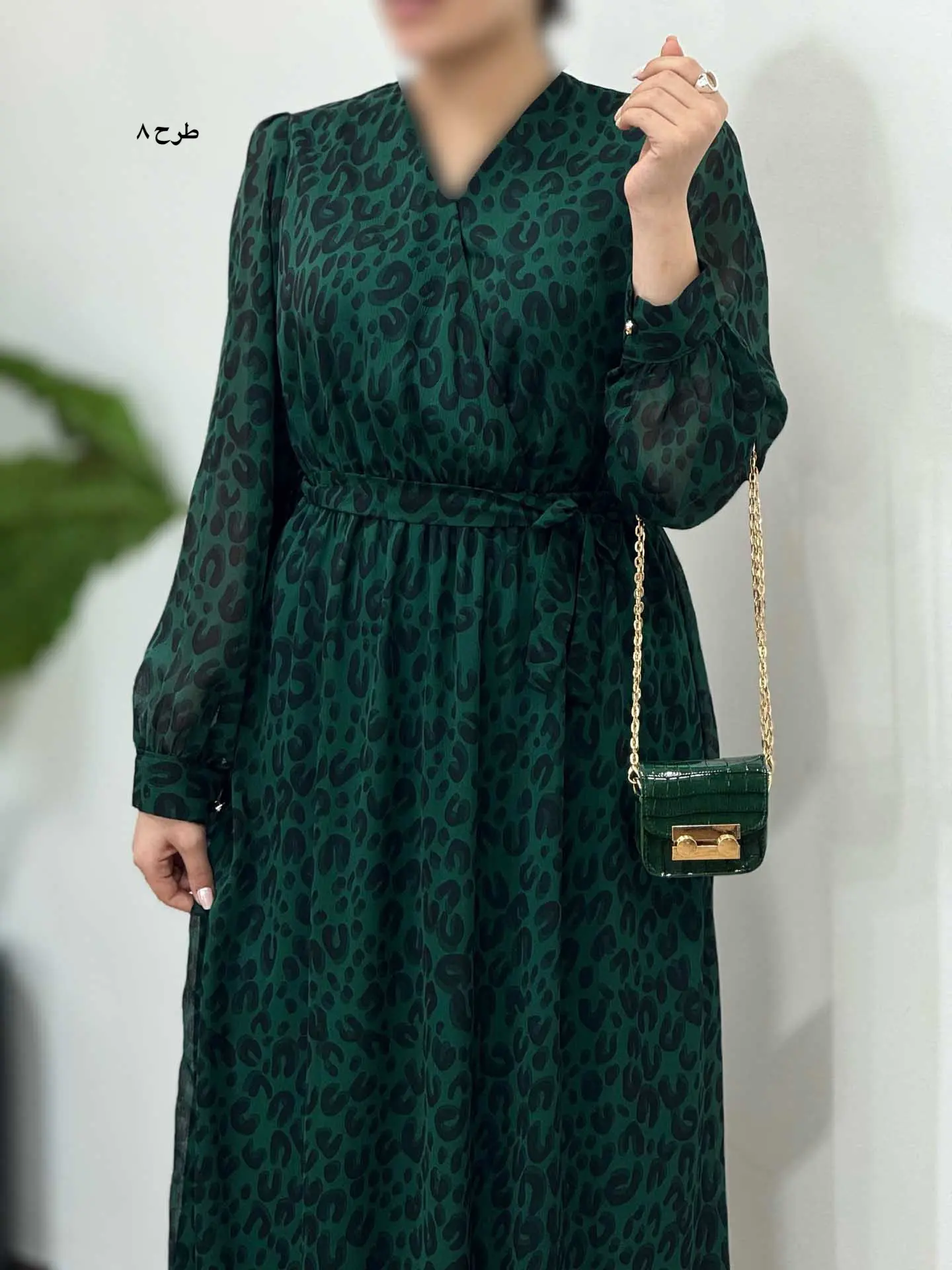 پیراهن بلند حریر آستردار آوا کد 4760